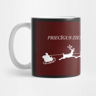 Priecīgus ziemassvētkus latviski latviešu valoda Mug